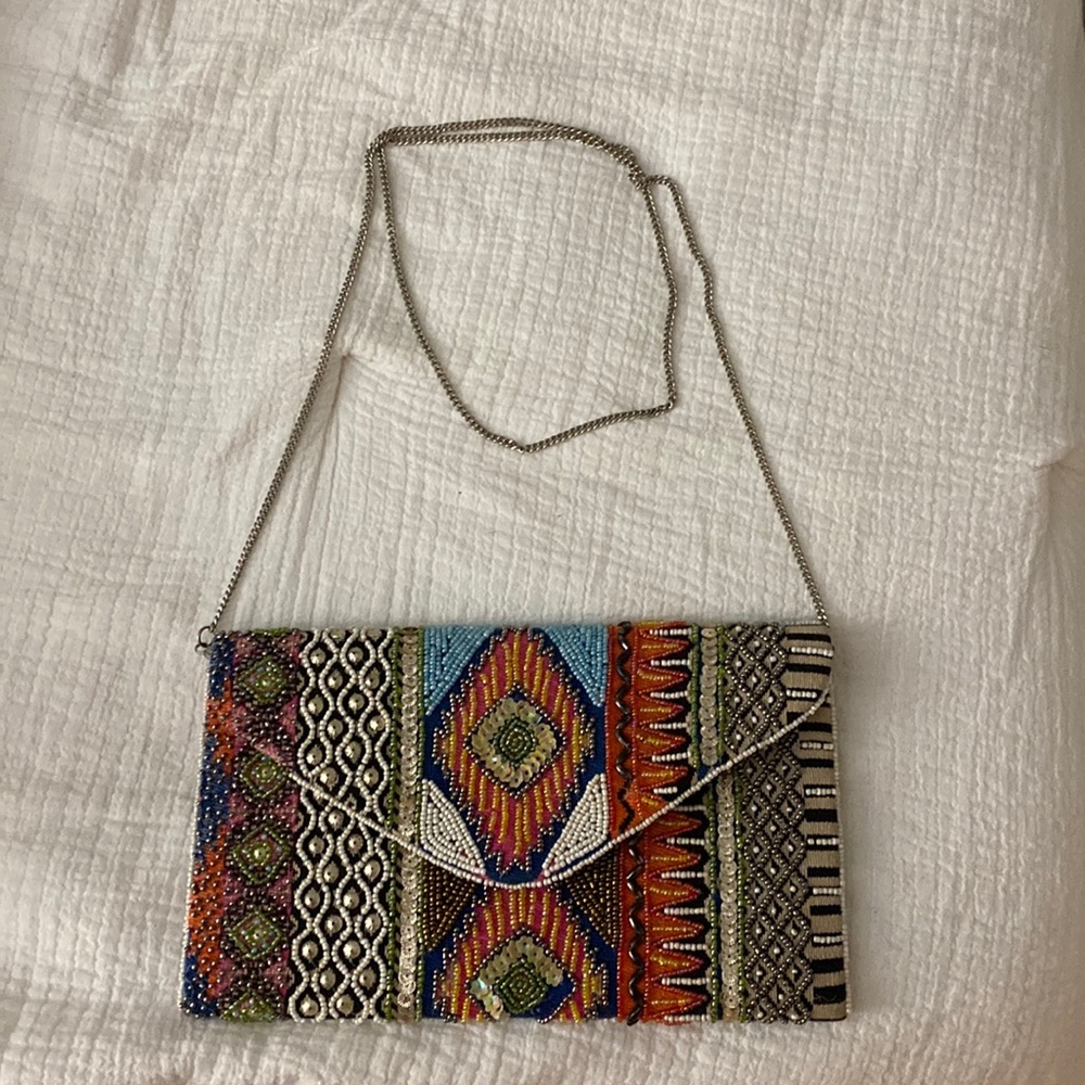Beaded crossbody bag